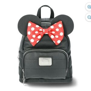 Disney Minnie Mouse Backpack - Black and Red